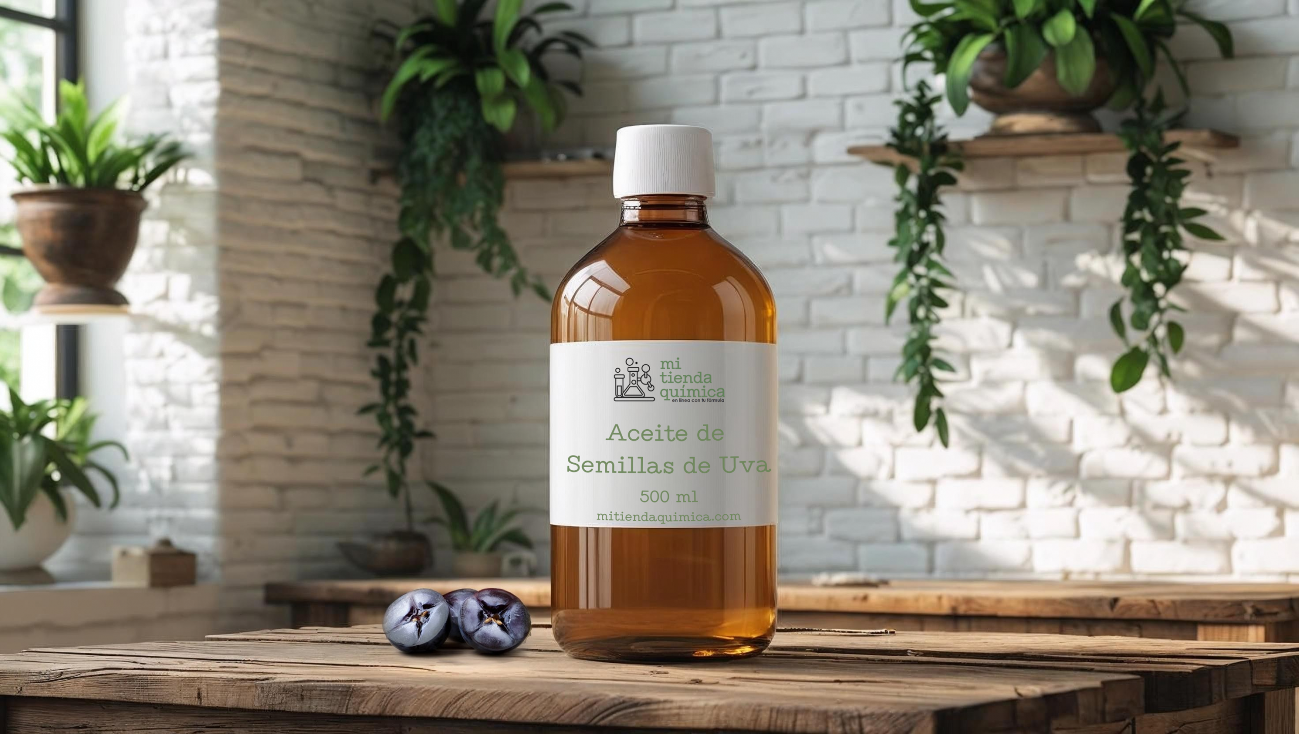 aceite vegetal semillas de uva