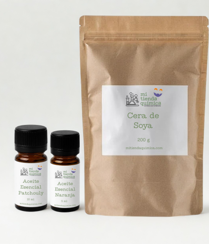 Materias primas para velas de hallowen